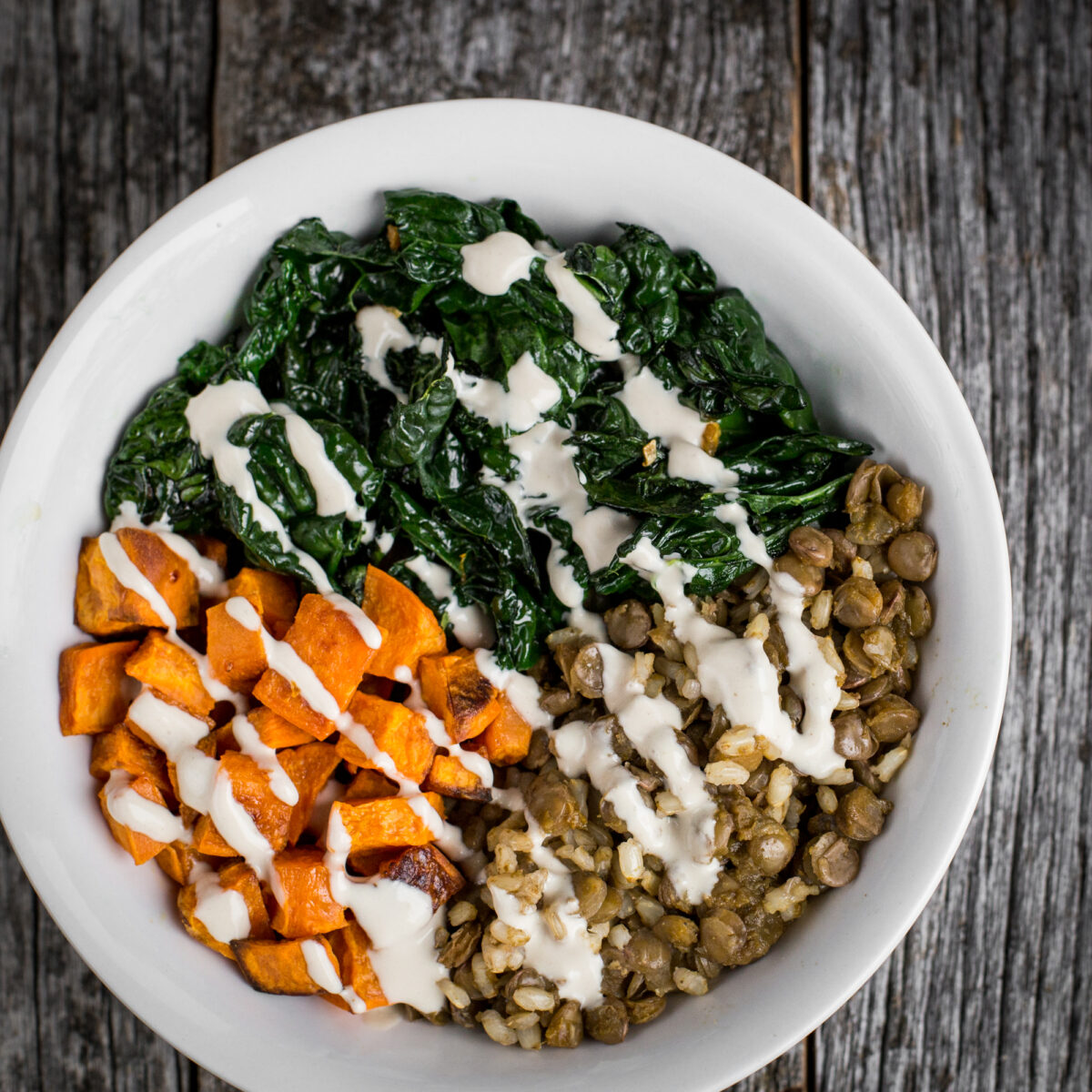 Lentil, Kale, and Sweet Potato Nourish Bowl - Create. Nourish. Love.